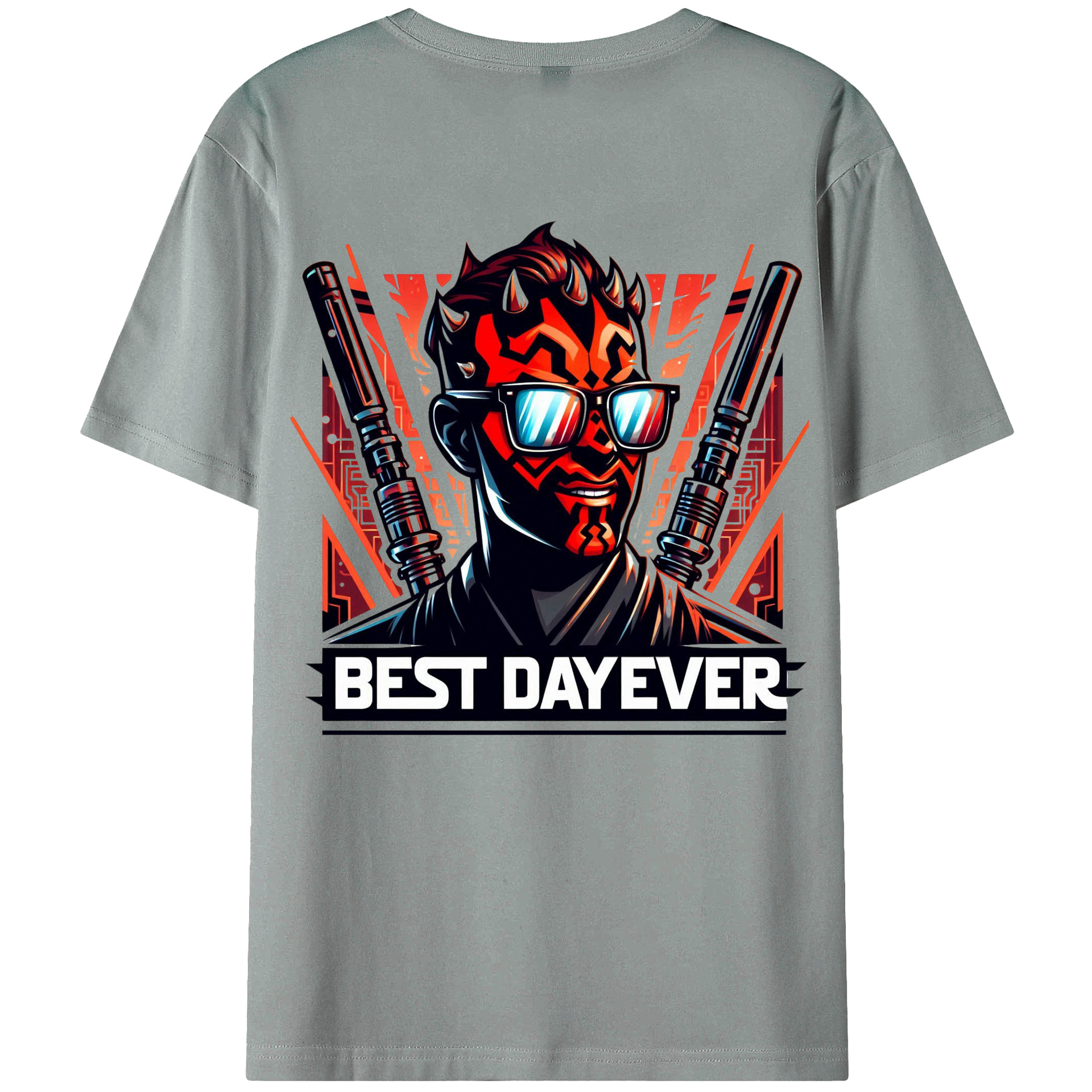 （画像用） スター・ウォーズ Star Wars 綿100％ メンズ半袖Tシャツ（バックプリント） 通気性